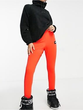 ASOS 4505 Ski and Snow Orange Stirrup Ski Pants Size 4 New with Tags
